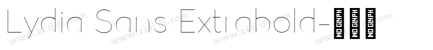 Lydia Sans Extrabold字体转换
